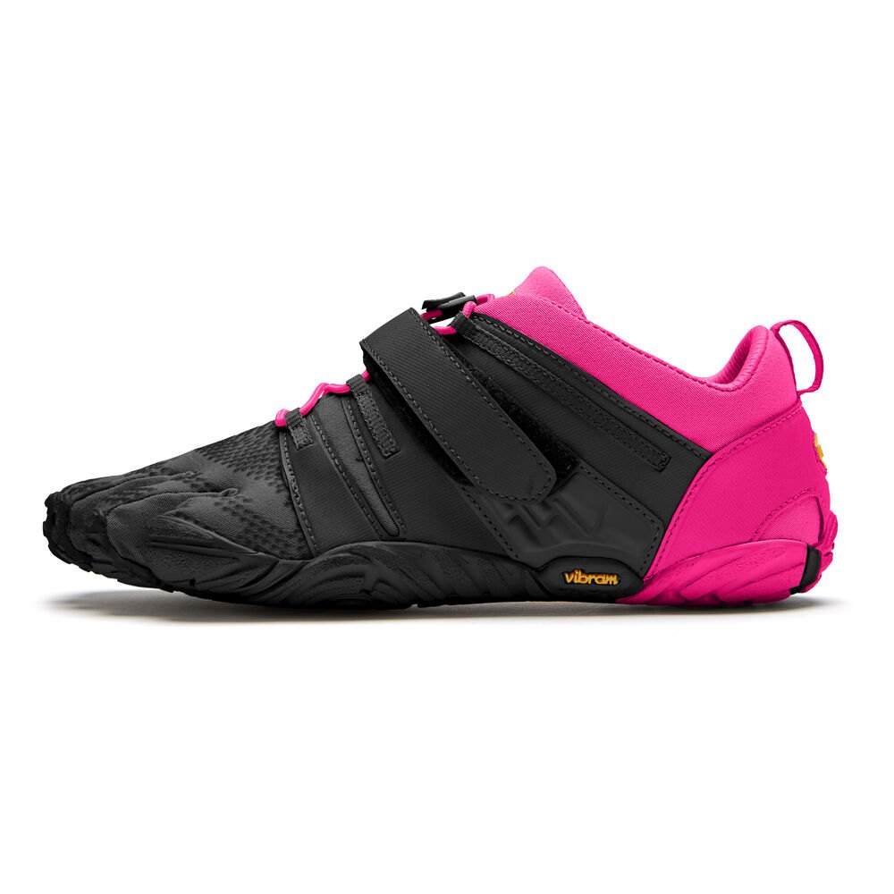 Vibram Five Fingers Womens Hiking Shoes - Black/Pink - V-Train 2.0 - 48053-LBTG